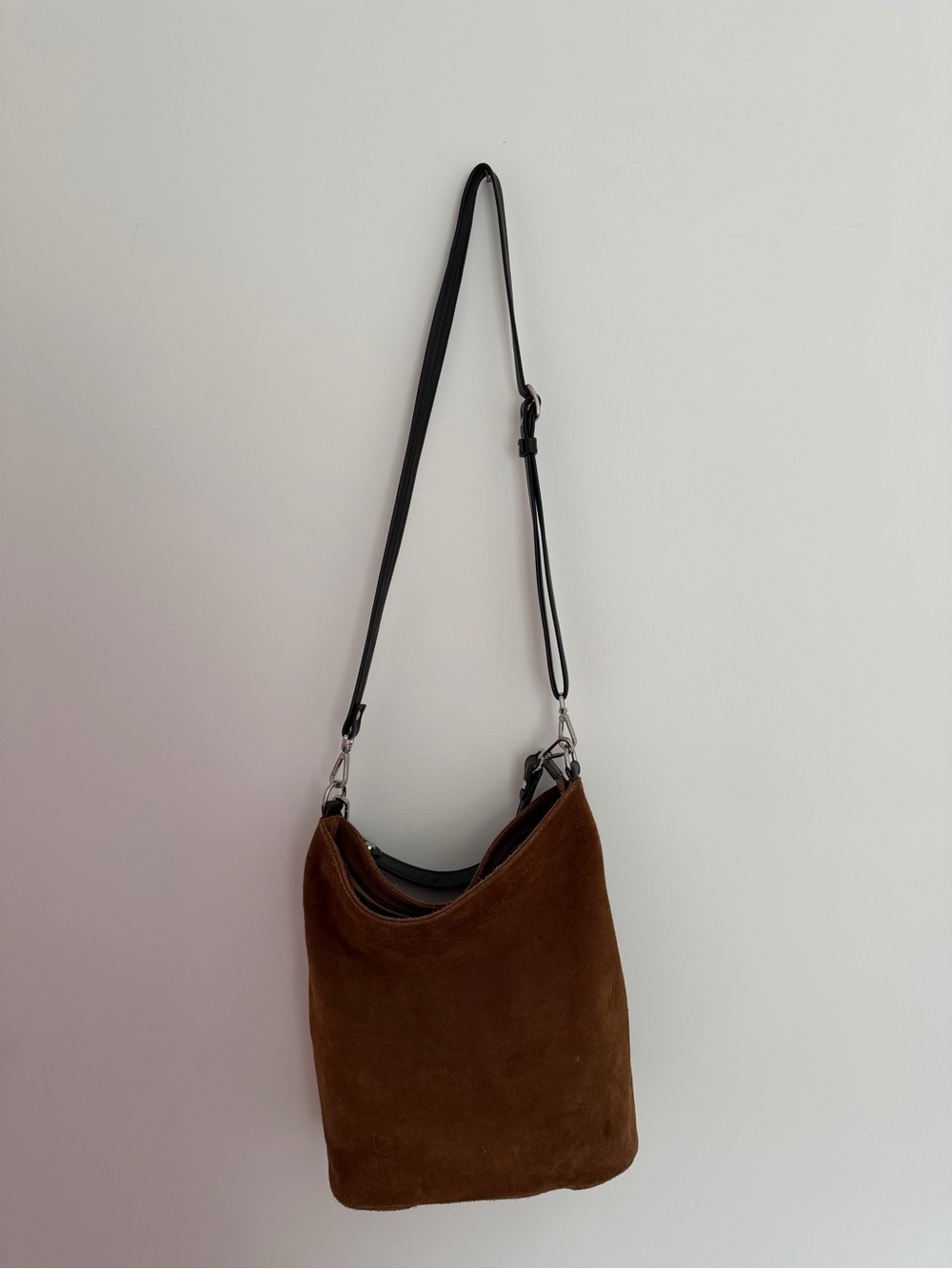 Brown Suede Shoulder/crossbody Bag - Women
